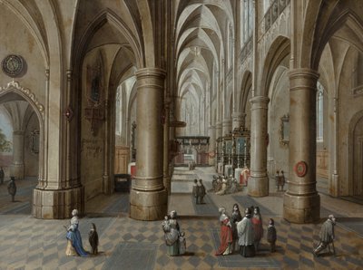 Interno di una cattedrale, 1657 da Pieter the Elder Neeffs